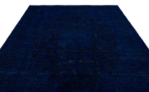Blue Over Dyed Vintage XLarge Rug 8'0'' x 11'7'' ft 244 x 352 cm