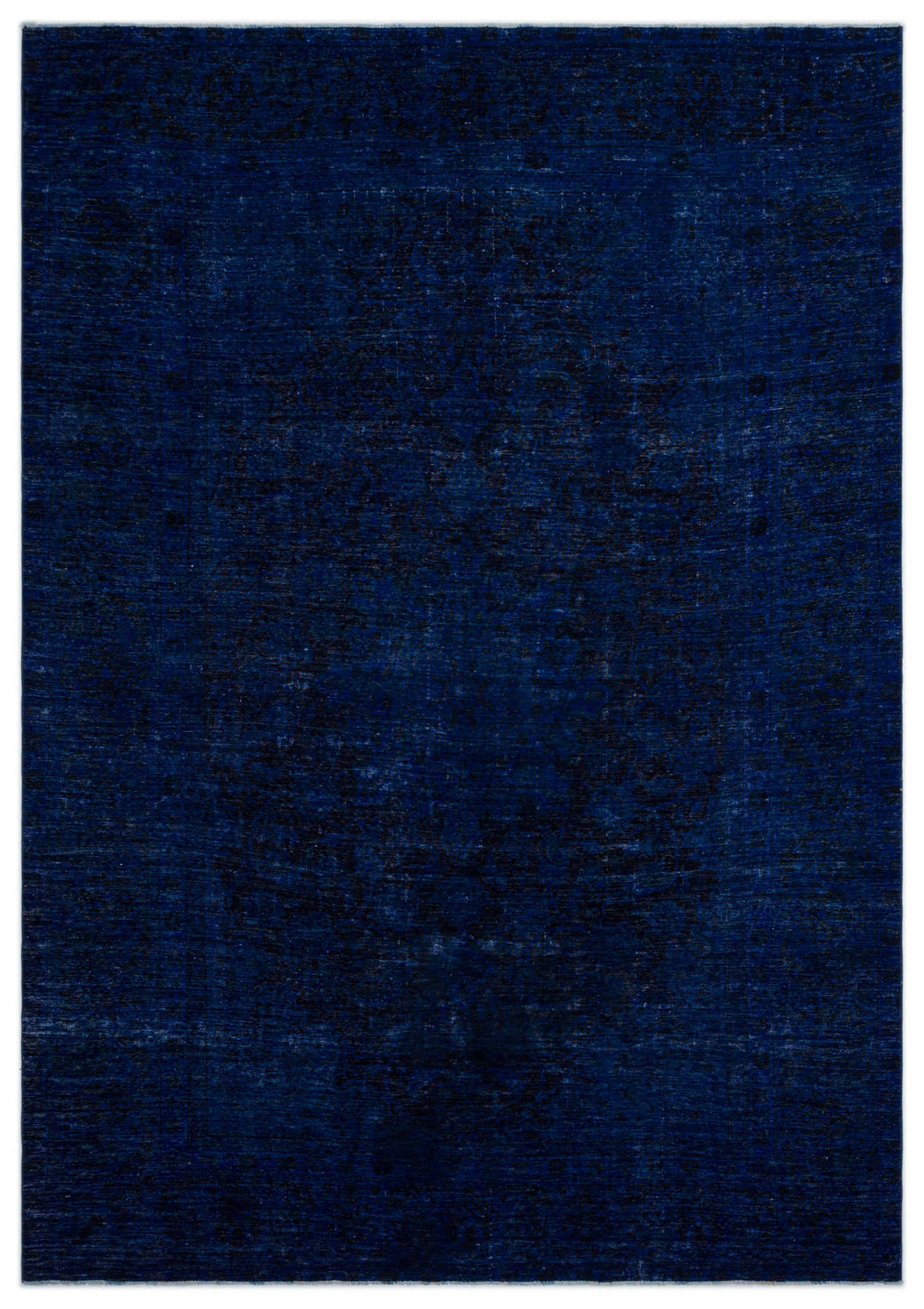 Blue Over Dyed Vintage XLarge Rug 8'0'' x 11'7'' ft 244 x 352 cm