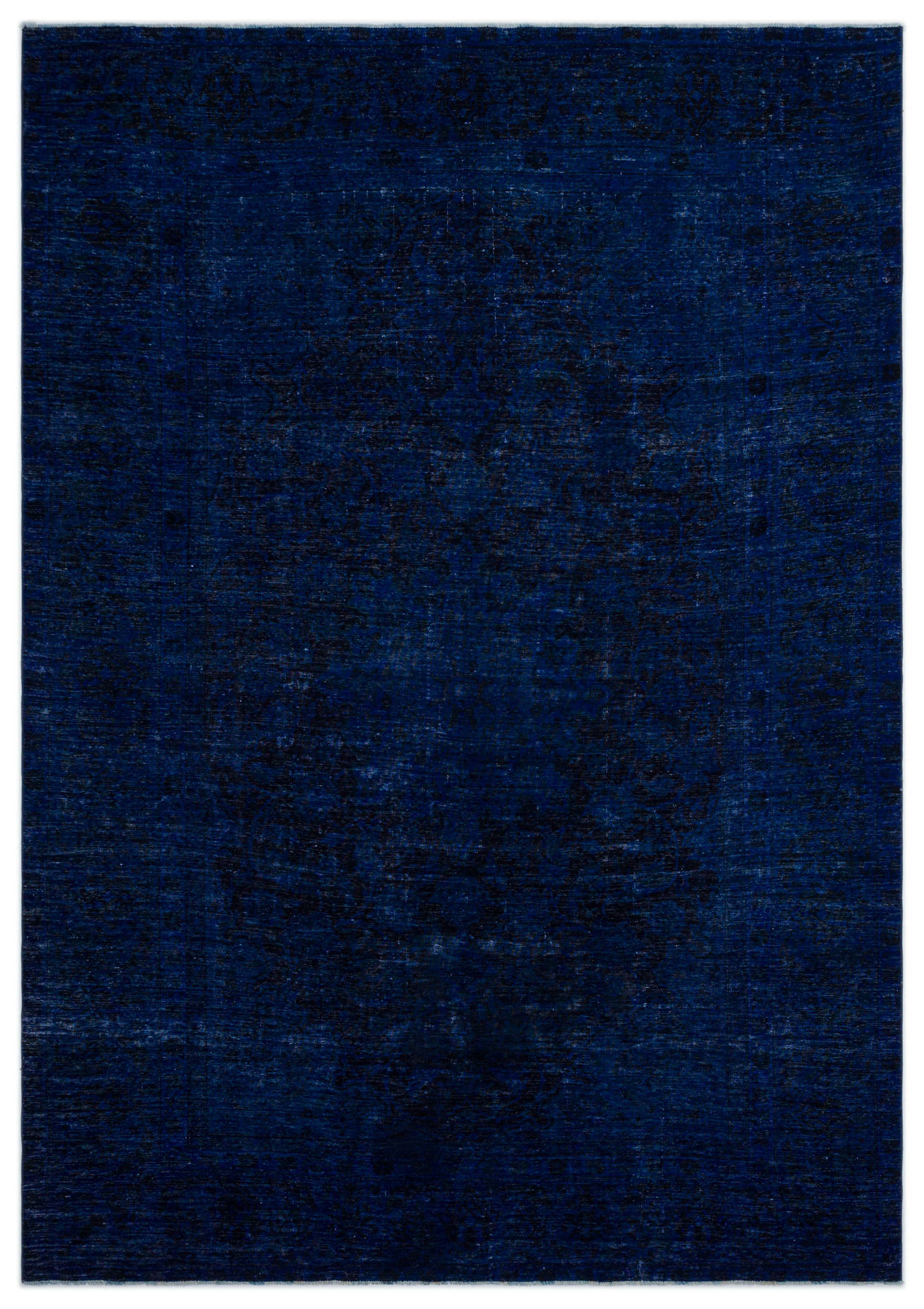 Blue Over Dyed Vintage XLarge Rug 8'0'' x 11'7'' ft 244 x 352 cm