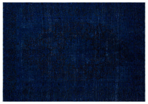 Blue Over Dyed Vintage XLarge Rug 8'0'' x 11'7'' ft 244 x 352 cm