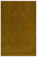 Yellow Over Dyed Vintage XLarge Rug 9'3'' x 14'2'' ft 282 x 431 cm