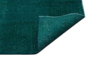 Turquoise  Over Dyed Vintage XLarge Rug 9'0'' x 12'6'' ft 275 x 380 cm