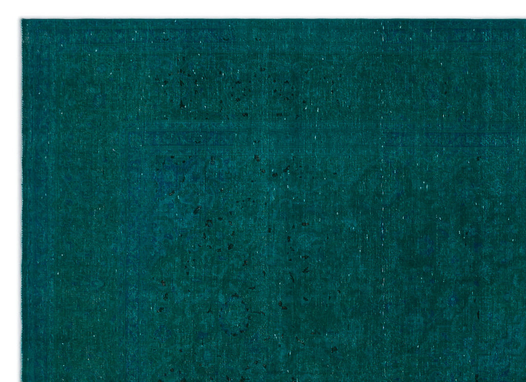 Turquoise  Over Dyed Vintage XLarge Rug 9'0'' x 12'6'' ft 275 x 380 cm