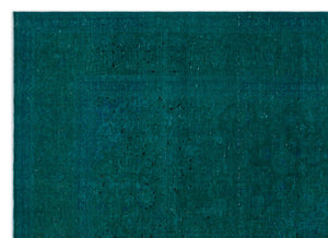 Turquoise  Over Dyed Vintage XLarge Rug 9'0'' x 12'6'' ft 275 x 380 cm