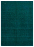 Turquoise  Over Dyed Vintage XLarge Rug 9'0'' x 12'6'' ft 275 x 380 cm