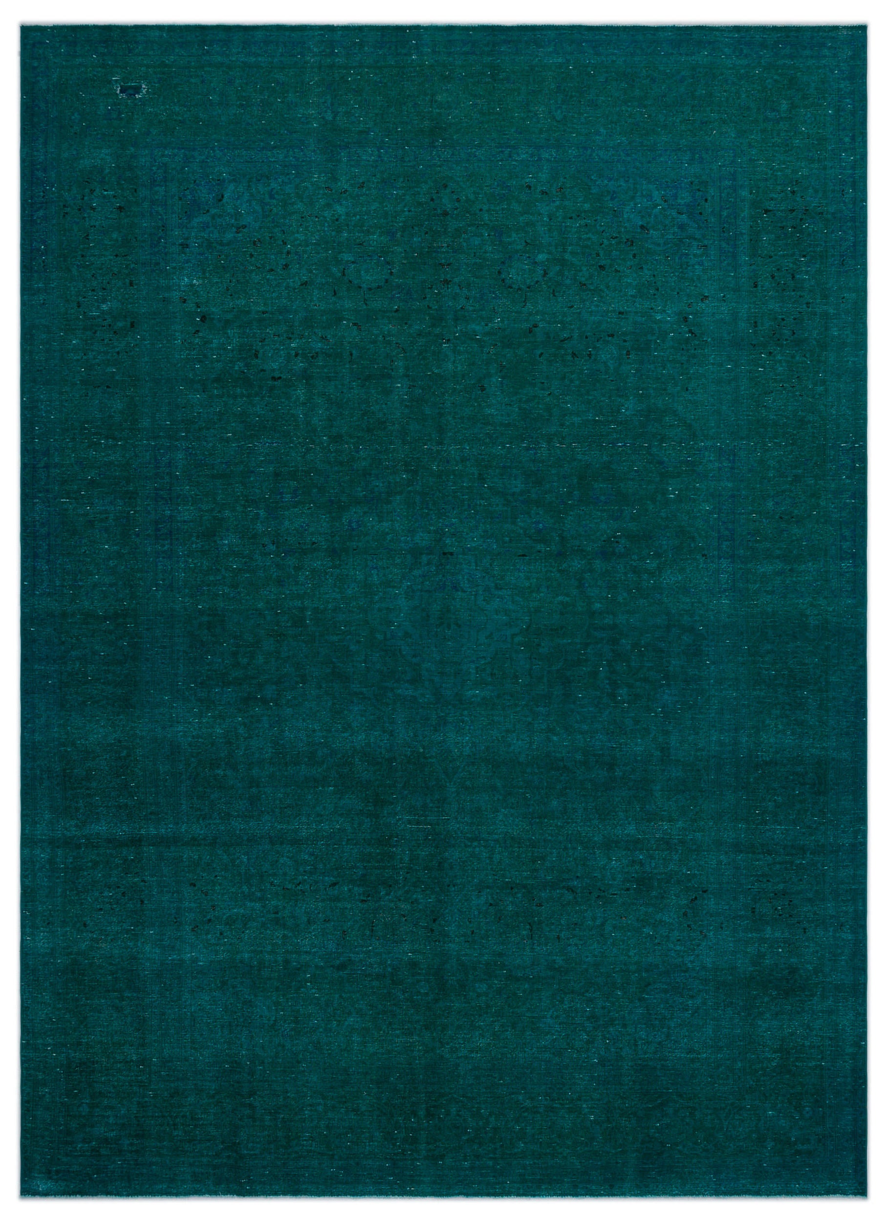 Turquoise  Over Dyed Vintage XLarge Rug 9'0'' x 12'6'' ft 275 x 380 cm