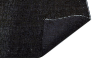Black Over Dyed Vintage XLarge Rug 9'8'' x 12'12'' ft 295 x 395 cm