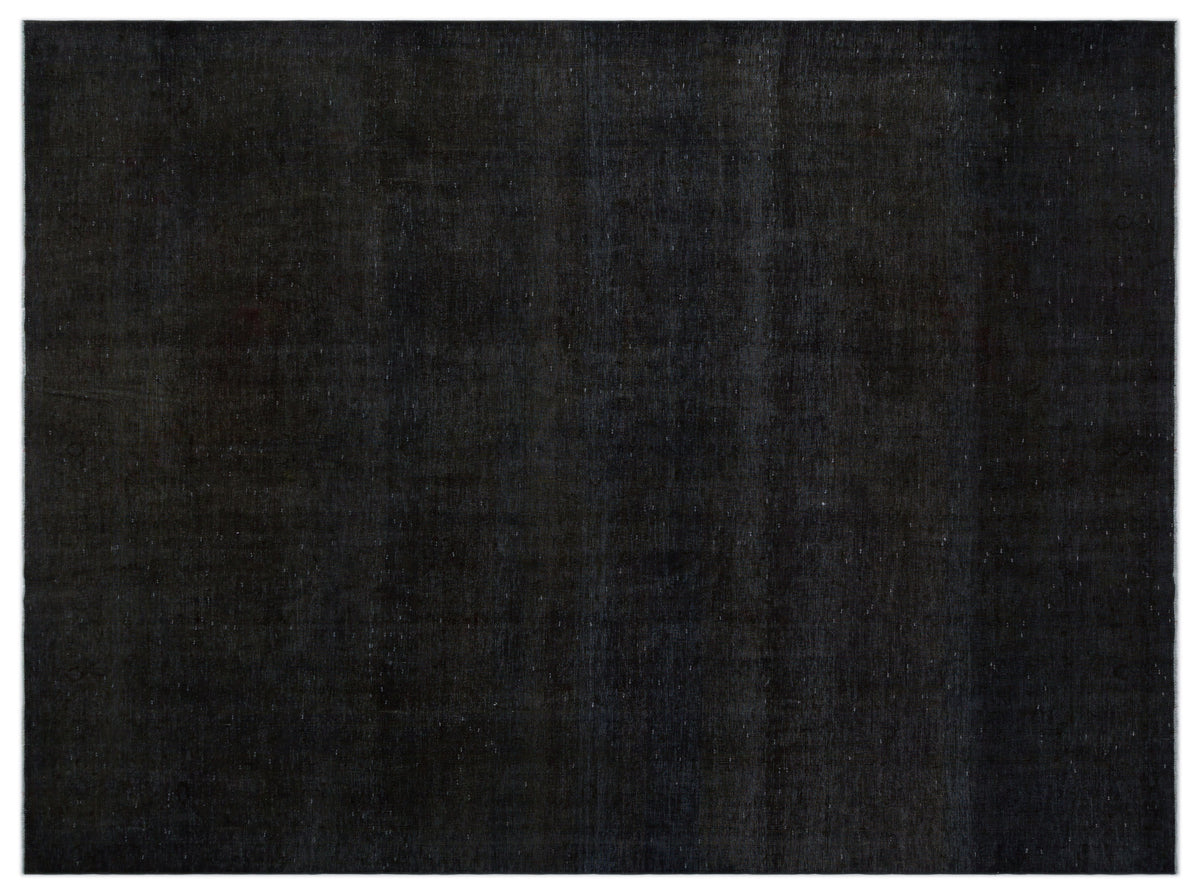Black Over Dyed Vintage XLarge Rug 9&#39;8&#39;&#39; x 12&#39;12&#39;&#39; ft 295 x 395 cm