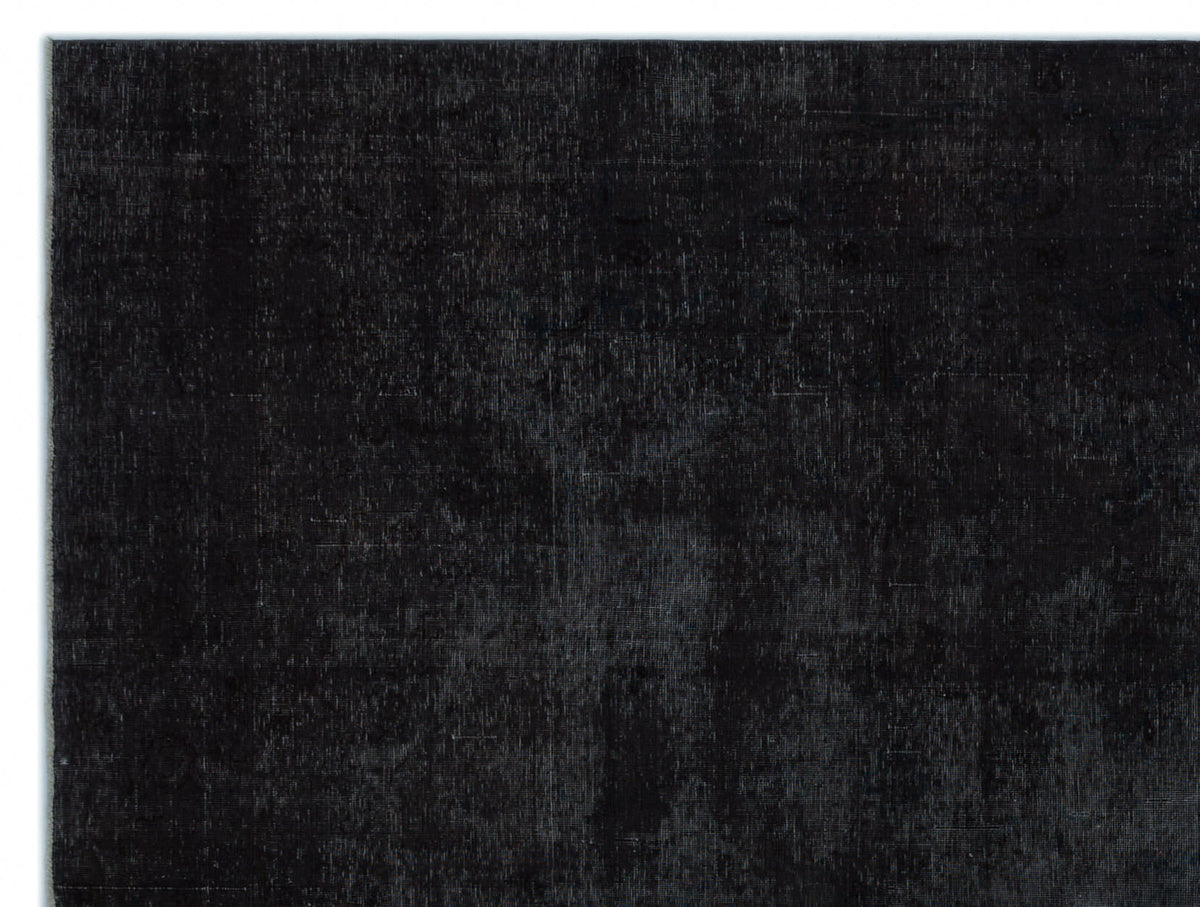 Black Over Dyed Vintage XLarge Rug 9&#39;0&#39;&#39; x 12&#39;6&#39;&#39; ft 275 x 380 cm