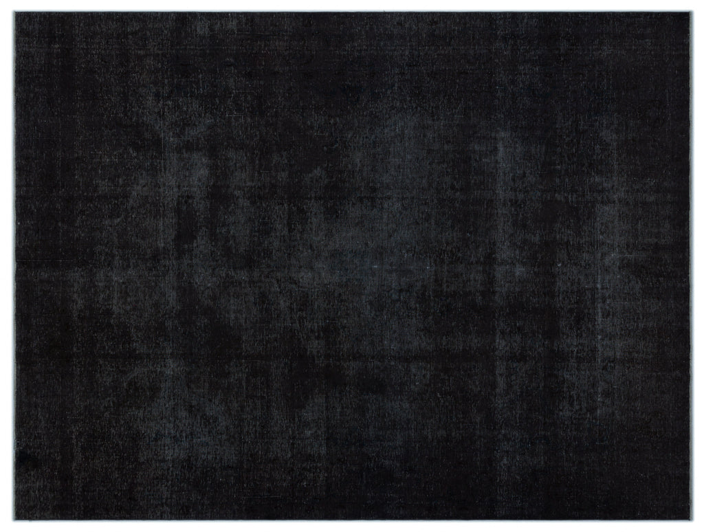 Black Over Dyed Vintage XLarge Rug 9'0'' x 12'6'' ft 275 x 380 cm