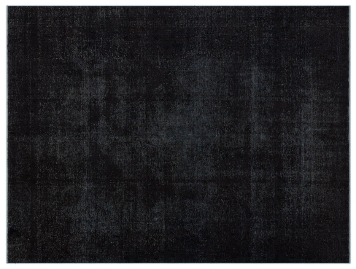 Black Over Dyed Vintage XLarge Rug 9&#39;0&#39;&#39; x 12&#39;6&#39;&#39; ft 275 x 380 cm