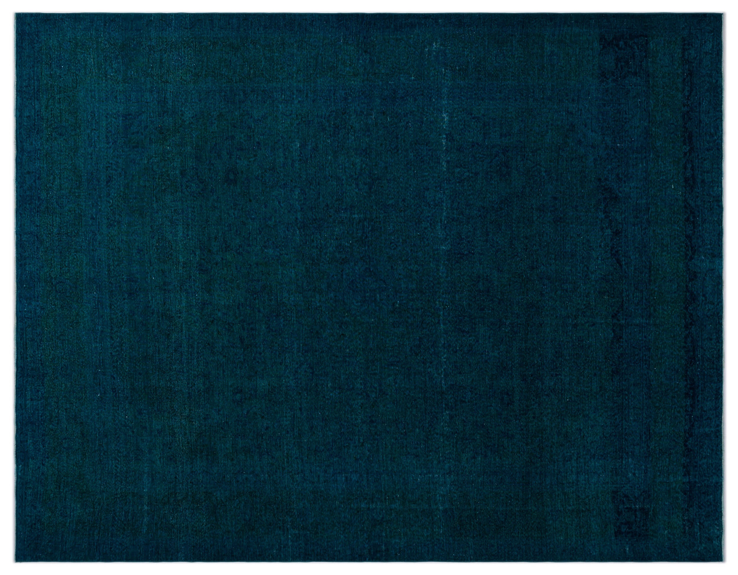 Turquoise  Over Dyed Vintage XLarge Rug 9'8'' x 12'10'' ft 295 x 390 cm