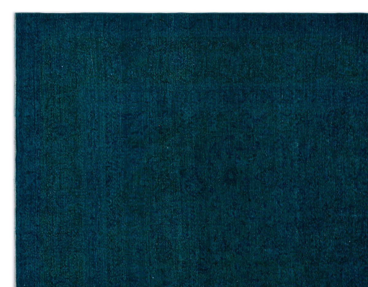 Turquoise  Over Dyed Vintage XLarge Rug 9&#39;8&#39;&#39; x 12&#39;10&#39;&#39; ft 295 x 390 cm