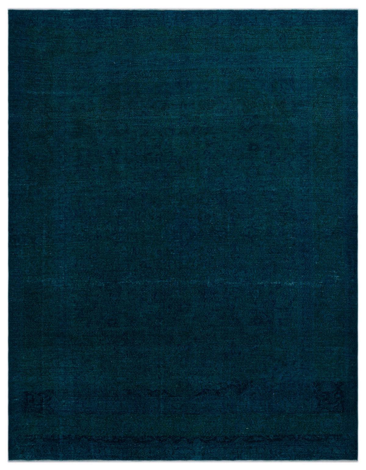 Turquoise  Over Dyed Vintage XLarge Rug 9&#39;8&#39;&#39; x 12&#39;10&#39;&#39; ft 295 x 390 cm