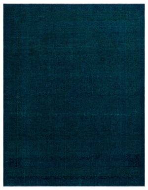 Turquoise  Over Dyed Vintage XLarge Rug 9'8'' x 12'10'' ft 295 x 390 cm