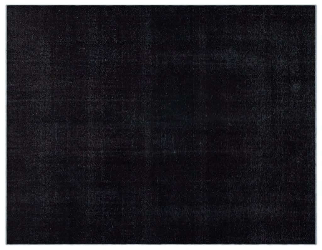 Black Over Dyed Vintage XLarge Rug 9'9'' x 12'6'' ft 296 x 380 cm