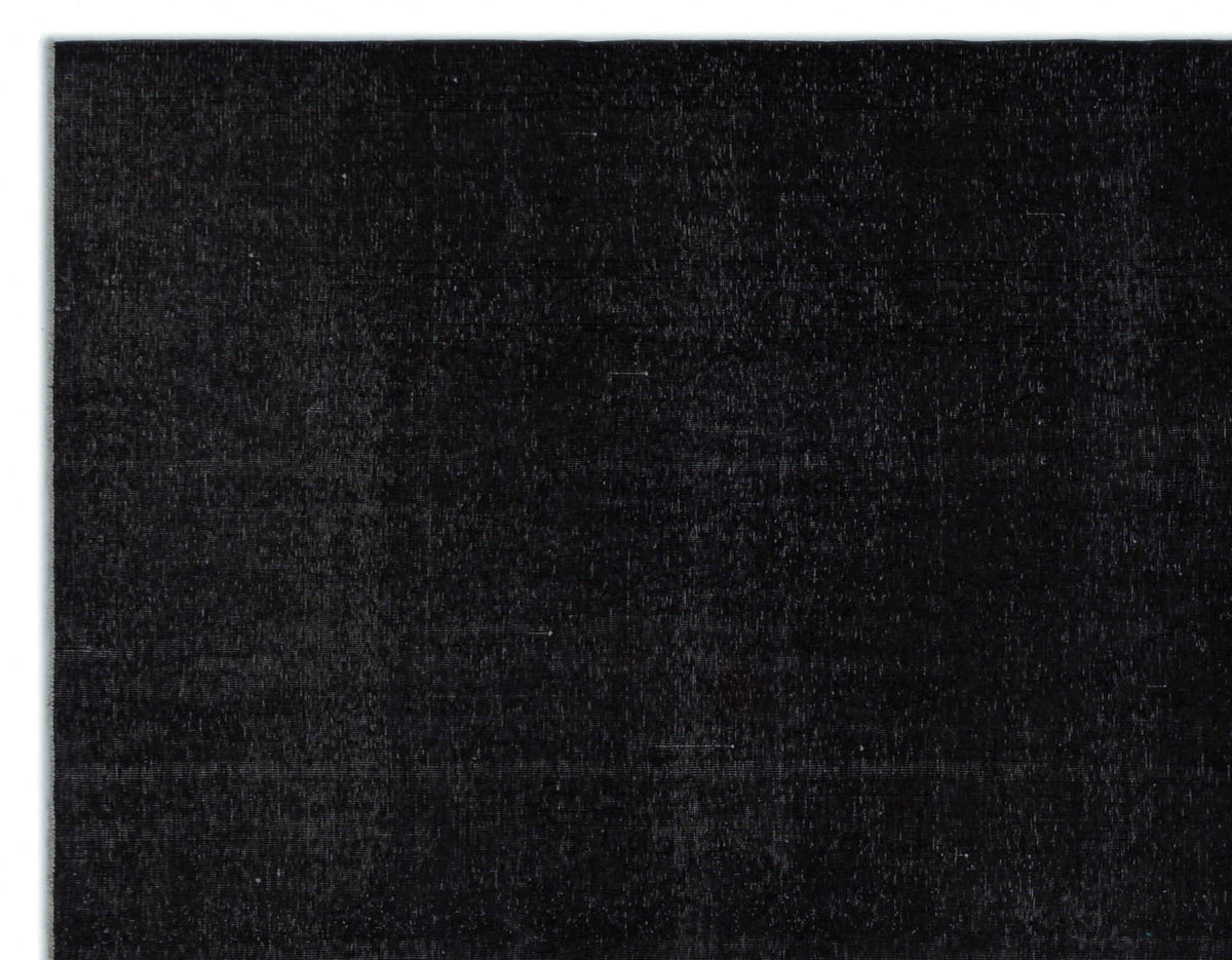 Black Over Dyed Vintage XLarge Rug 9&#39;9&#39;&#39; x 12&#39;6&#39;&#39; ft 296 x 380 cm