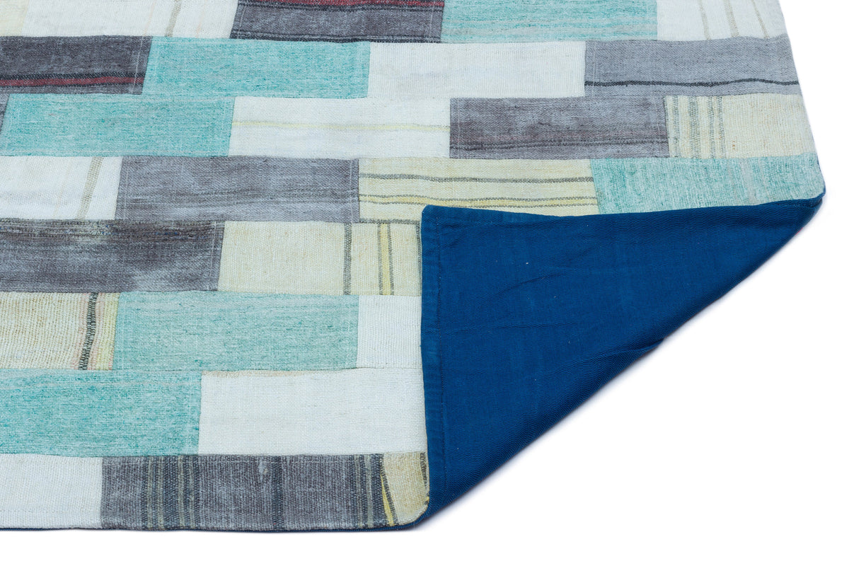 Mixed Over Dyed Kilim Patchwork Unique Rug 2&#39;9&#39;&#39; x 5&#39;1&#39;&#39; ft 83 x 154 cm