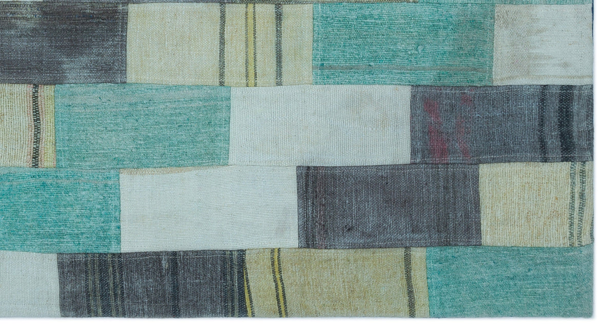 Mixed Over Dyed Kilim Patchwork Unique Rug 2&#39;9&#39;&#39; x 5&#39;1&#39;&#39; ft 83 x 154 cm