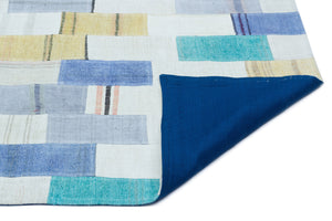 Mixed Over Dyed Kilim Patchwork Unique Rug 2'8'' x 4'10'' ft 81 x 148 cm