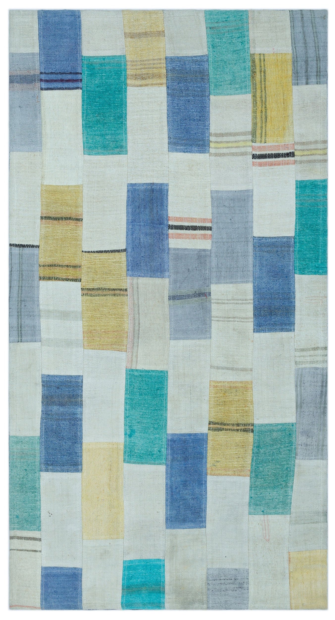 Mixed Over Dyed Kilim Patchwork Unique Rug 2'8'' x 4'10'' ft 81 x 148 cm