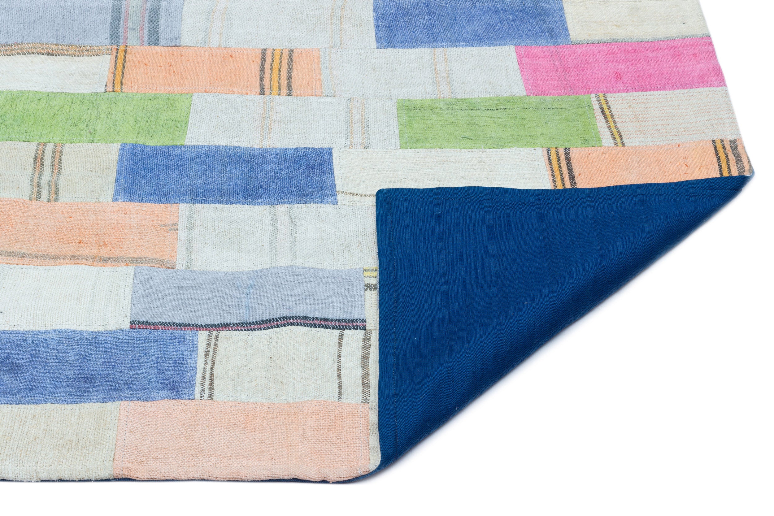 Mixed Over Dyed Kilim Patchwork Unique Rug 2'9'' x 5'1'' ft 83 x 156 cm