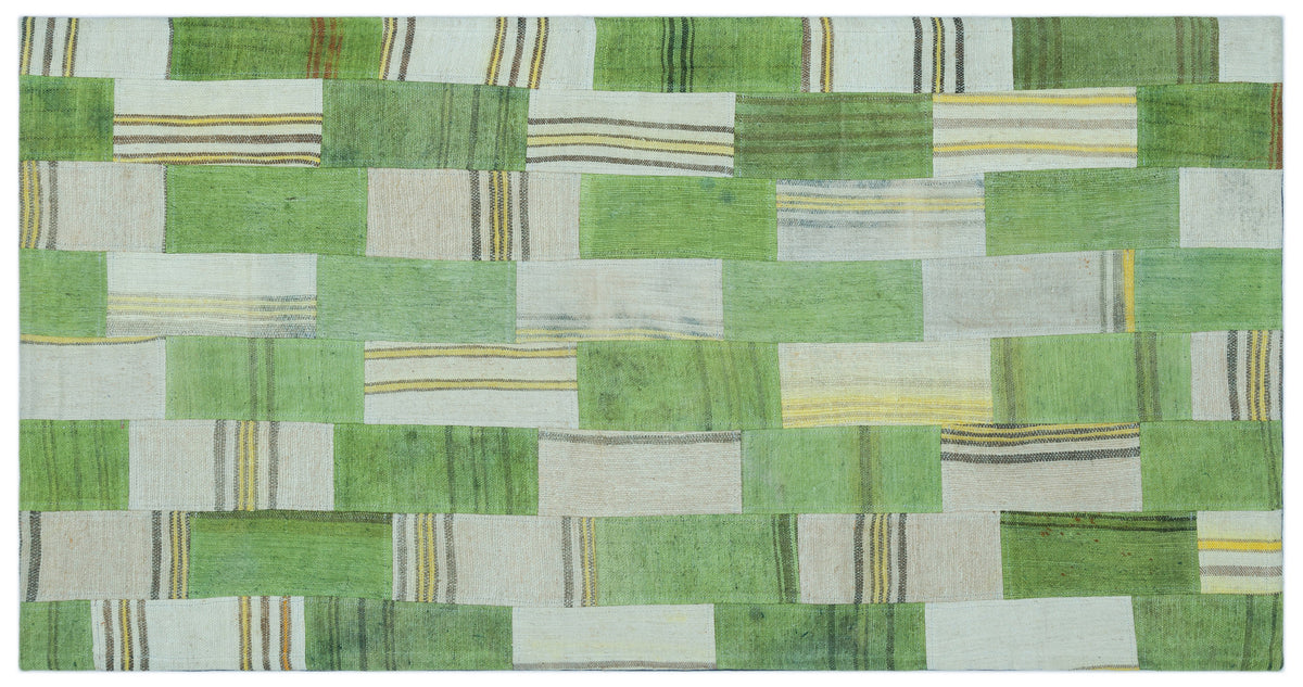 Mixed Over Dyed Kilim Patchwork Unique Rug 2&#39;7&#39;&#39; x 4&#39;12&#39;&#39; ft 80 x 152 cm