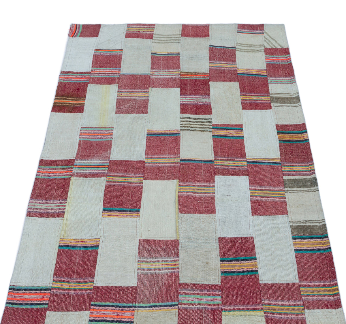 Mixed Over Dyed Kilim Patchwork Unique Rug 2&#39;9&#39;&#39; x 5&#39;1&#39;&#39; ft 83 x 156 cm