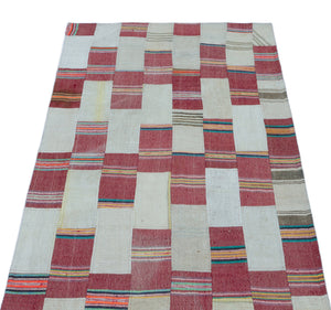 Mixed Over Dyed Kilim Patchwork Unique Rug 2'9'' x 5'1'' ft 83 x 156 cm