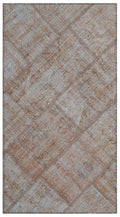 Brown Over Dyed Patchwork Unique Rug 2'7'' x 4'11'' ft 80 x 150 cm