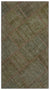 Gray Over Dyed Patchwork Unique Rug 2'7'' x 4'11'' ft 80 x 150 cm