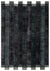 Black Over Dyed Patchwork Unique Rug 5'3'' x 7'7'' ft 160 x 230 cm