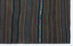 Naturel Over Dyed Kilim Patchwork Unique Rug 3'11'' x 6'5'' ft 120 x 195 cm