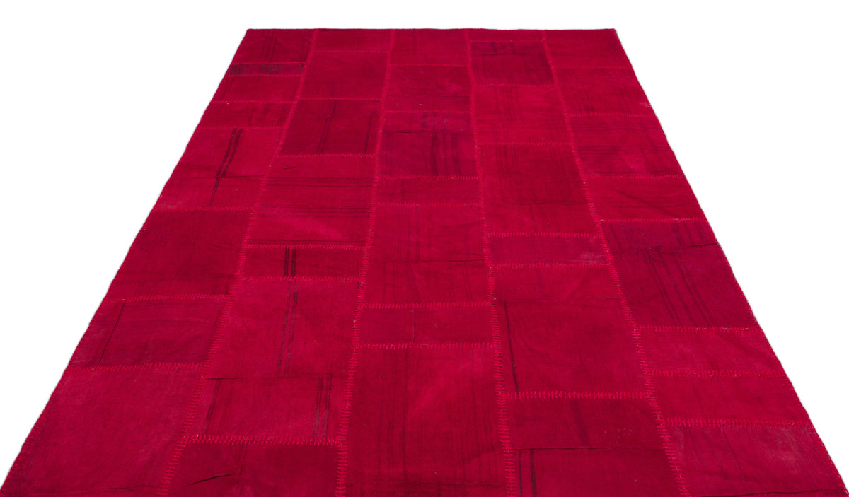 Mixed Over Dyed Kilim Patchwork Unique Rug 6&#39;4&#39;&#39; x 9&#39;9&#39;&#39; ft 192 x 297 cm