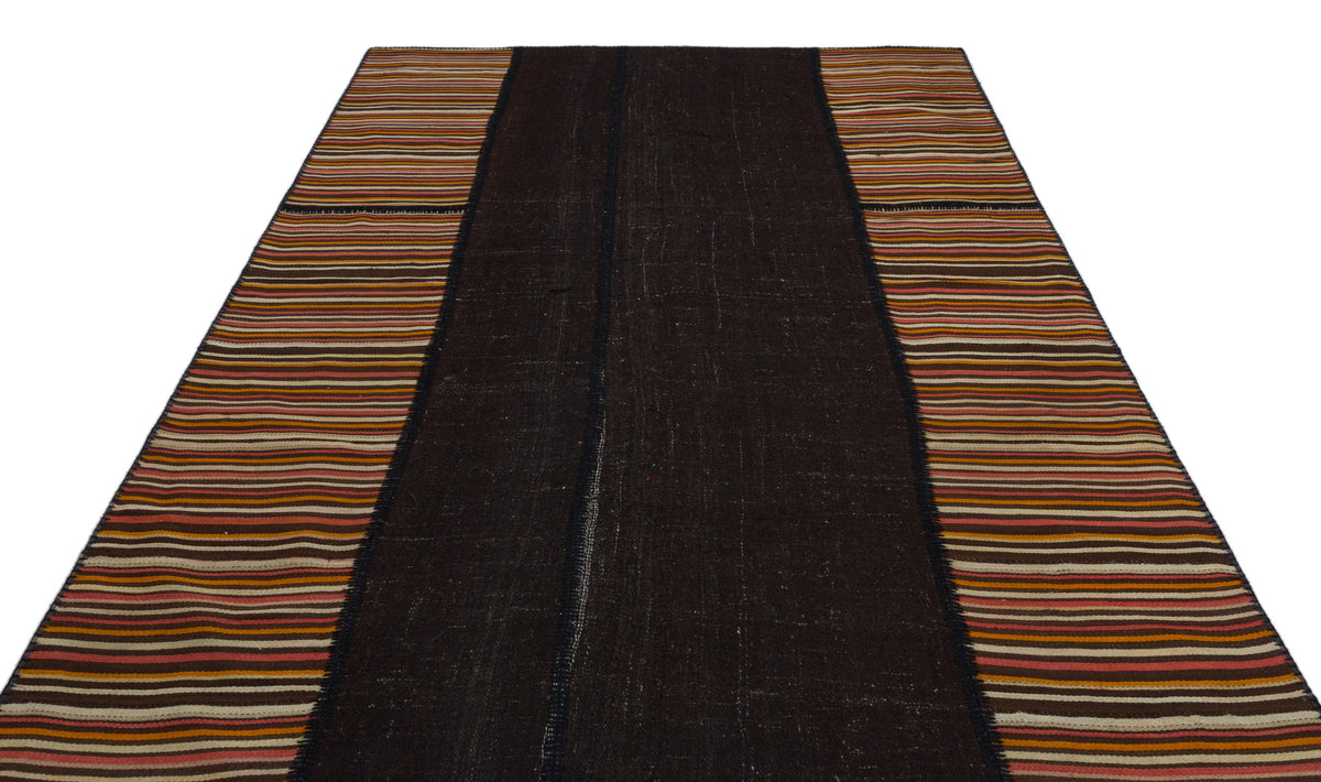 Mixed Over Dyed Kilim Patchwork Unique Rug 6&#39;7&#39;&#39; x 9&#39;11&#39;&#39; ft 201 x 302 cm