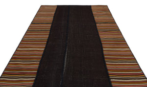 Mixed Over Dyed Kilim Patchwork Unique Rug 6'7'' x 9'11'' ft 201 x 302 cm