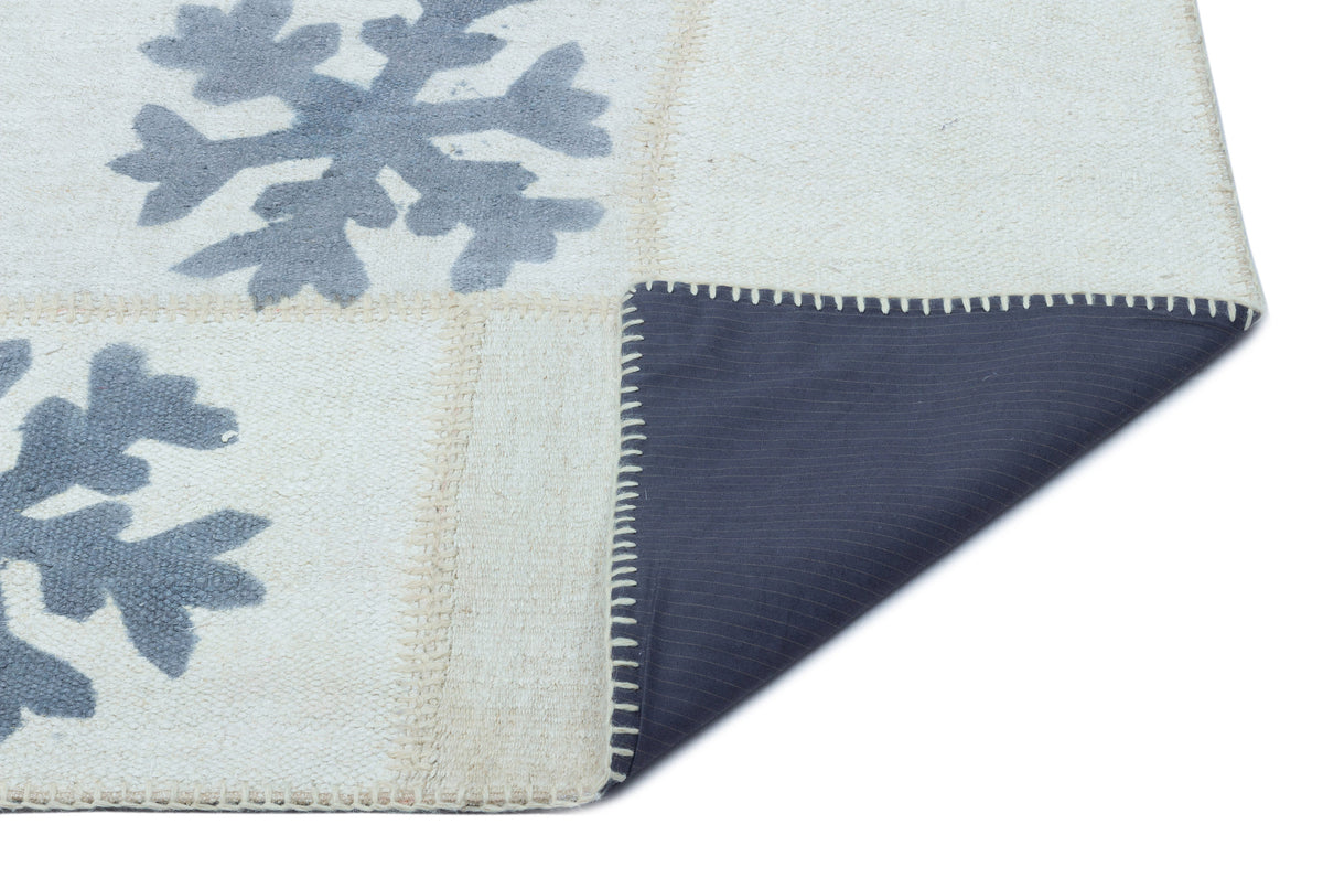 Mixed Over Dyed Kilim Patchwork Unique Rug 6&#39;6&#39;&#39; x 9&#39;9&#39;&#39; ft 198 x 298 cm