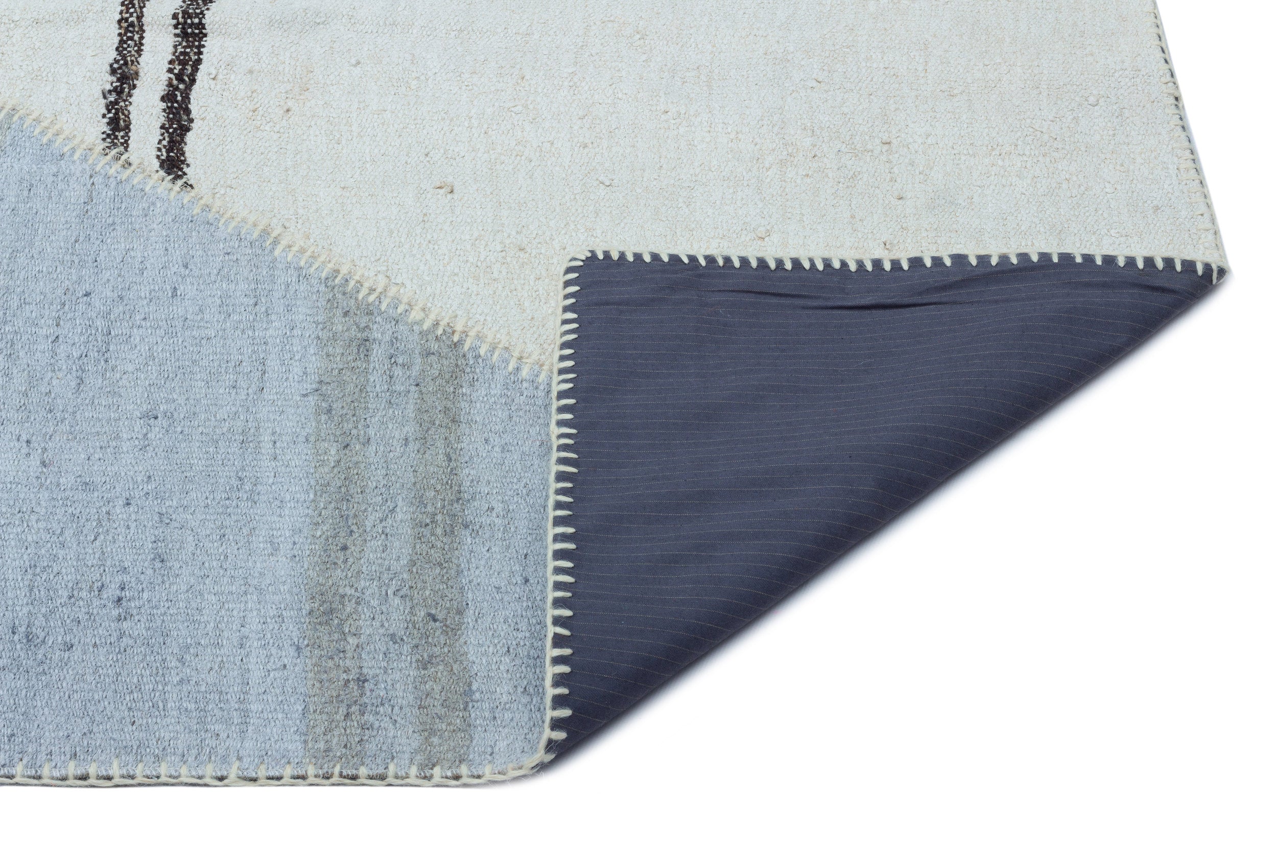 Mixed Over Dyed Kilim Patchwork Unique Rug 6'7'' x 9'11'' ft 200 x 303 cm