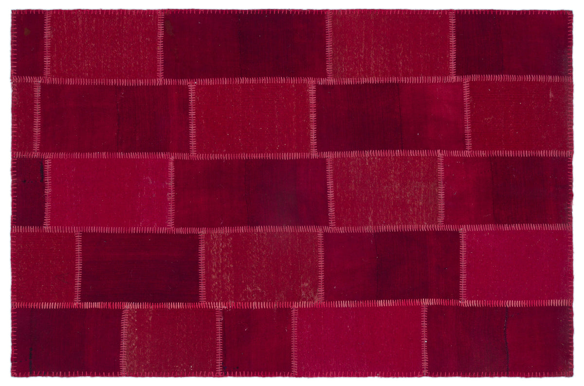 Mixed Over Dyed Kilim Patchwork Unique Rug 4&#39;12&#39;&#39; x 7&#39;7&#39;&#39; ft 152 x 232 cm