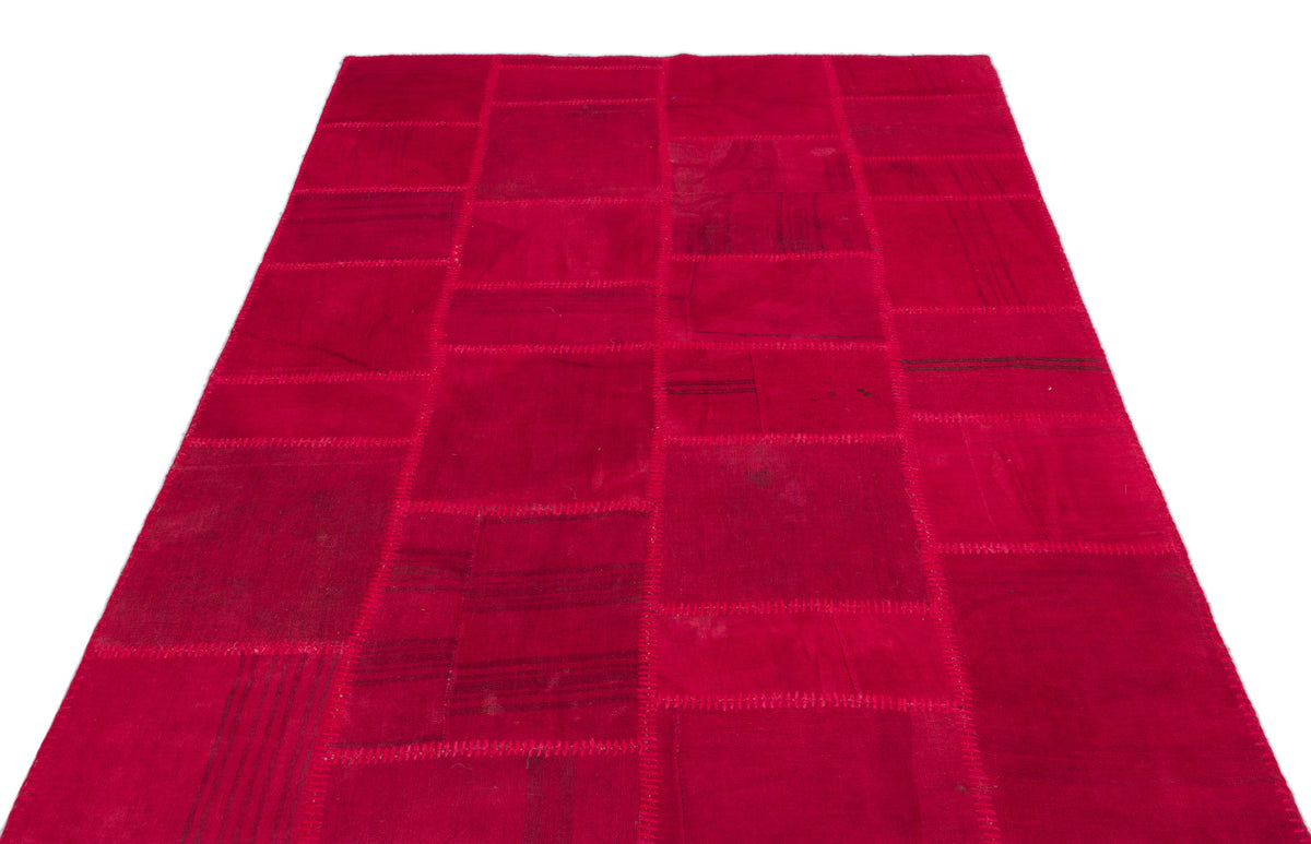 Mixed Over Dyed Kilim Patchwork Unique Rug 5&#39;1&#39;&#39; x 7&#39;5&#39;&#39; ft 154 x 225 cm