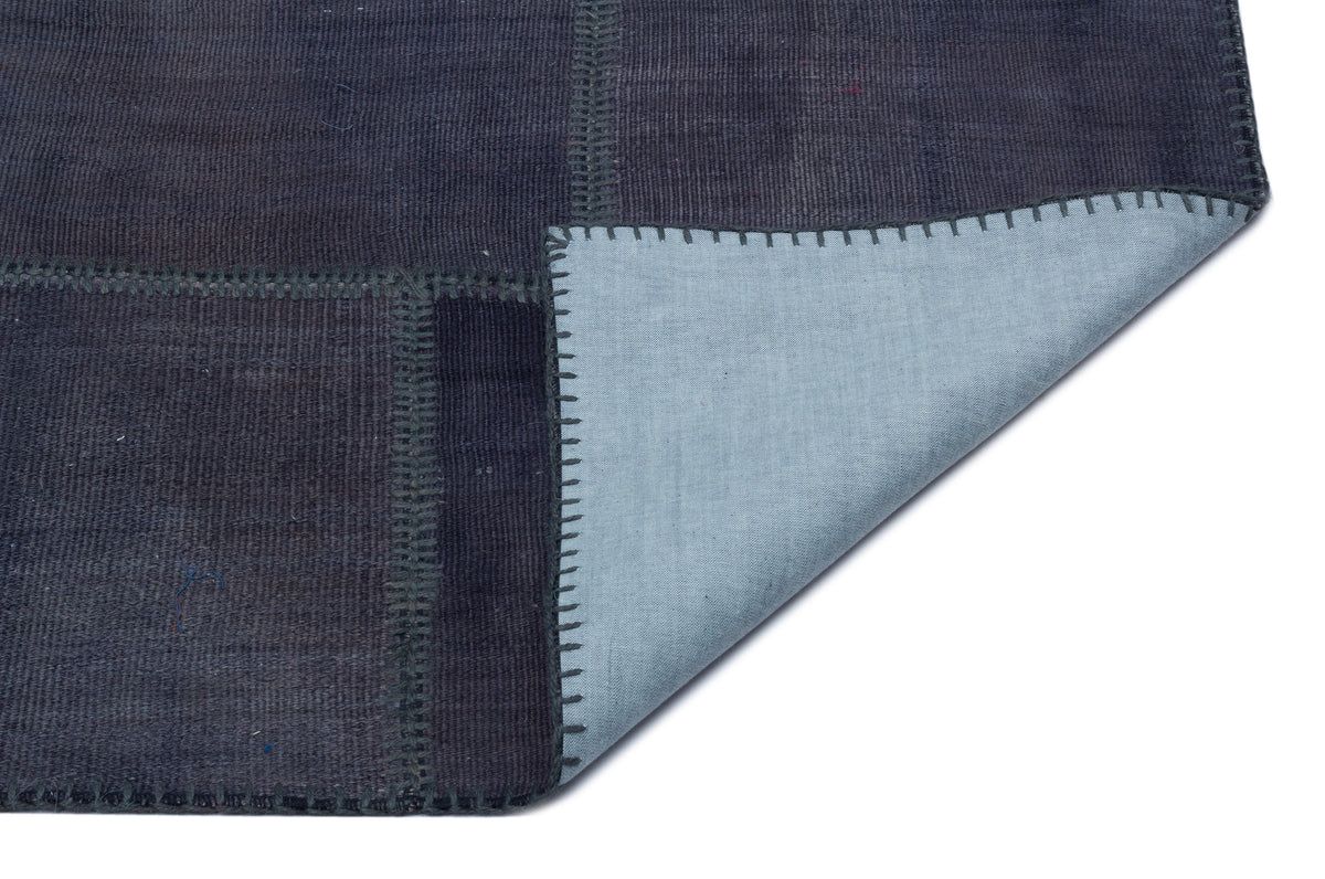 Mixed Over Dyed Kilim Patchwork Unique Rug 5&#39;1&#39;&#39; x 7&#39;8&#39;&#39; ft 155 x 234 cm