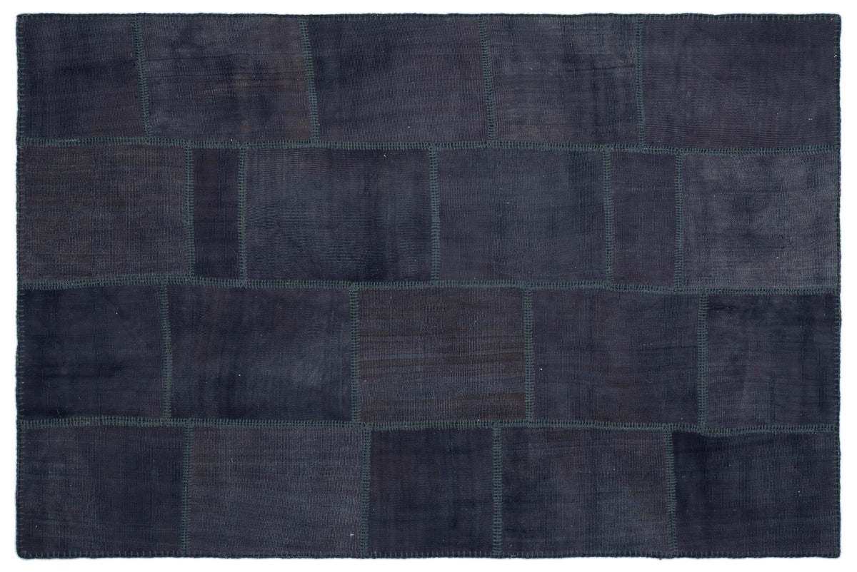 Mixed Over Dyed Kilim Patchwork Unique Rug 5&#39;1&#39;&#39; x 7&#39;8&#39;&#39; ft 155 x 234 cm