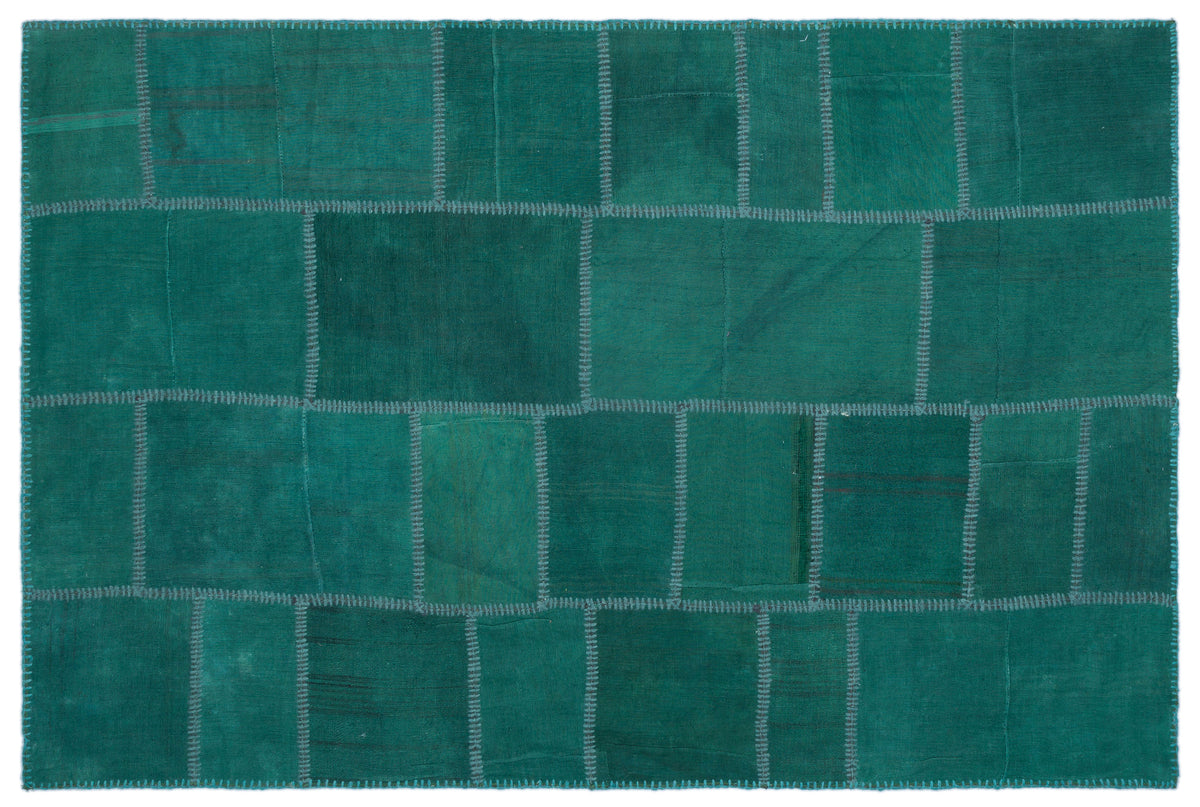 Mixed Over Dyed Kilim Patchwork Unique Rug 5&#39;1&#39;&#39; x 7&#39;9&#39;&#39; ft 155 x 235 cm