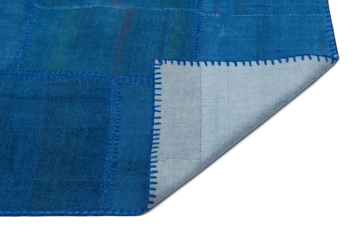 Mixed Over Dyed Kilim Patchwork Unique Rug 5&#39;1&#39;&#39; x 7&#39;7&#39;&#39; ft 154 x 230 cm