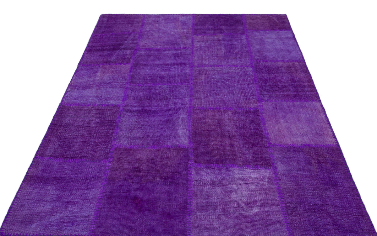 Mixed Over Dyed Kilim Patchwork Unique Rug 5&#39;3&#39;&#39; x 7&#39;7&#39;&#39; ft 160 x 231 cm