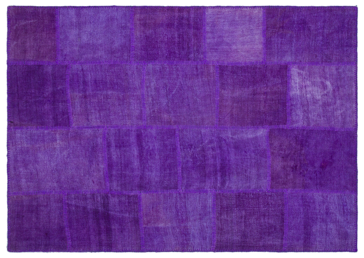 Mixed Over Dyed Kilim Patchwork Unique Rug 5&#39;3&#39;&#39; x 7&#39;7&#39;&#39; ft 160 x 231 cm