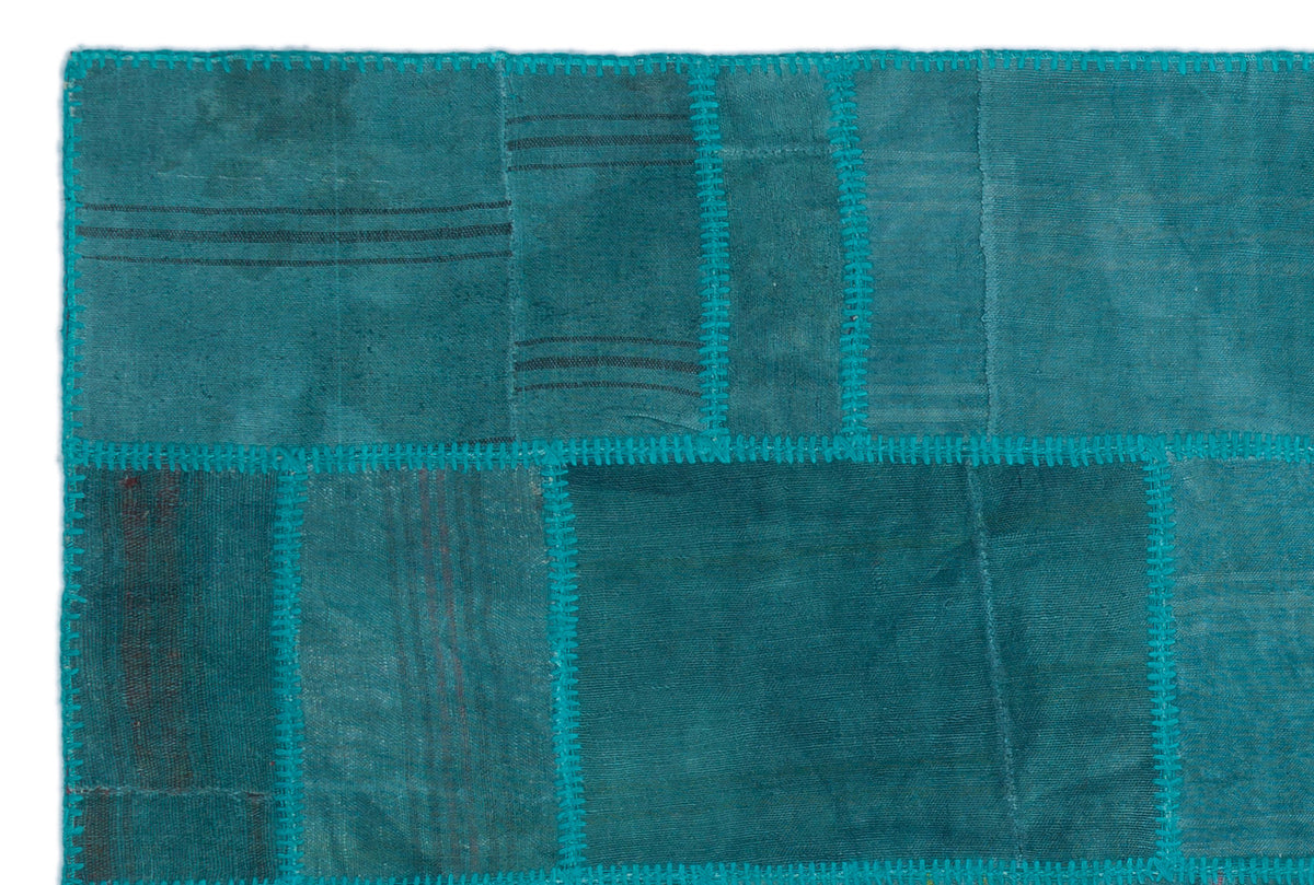 Mixed Over Dyed Kilim Patchwork Unique Rug 4&#39;11&#39;&#39; x 7&#39;5&#39;&#39; ft 150 x 225 cm