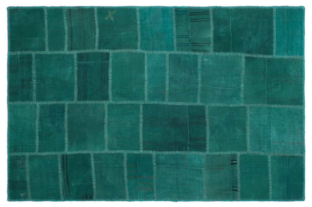 Mixed Over Dyed Kilim Patchwork Unique Rug 4&#39;12&#39;&#39; x 7&#39;7&#39;&#39; ft 152 x 231 cm