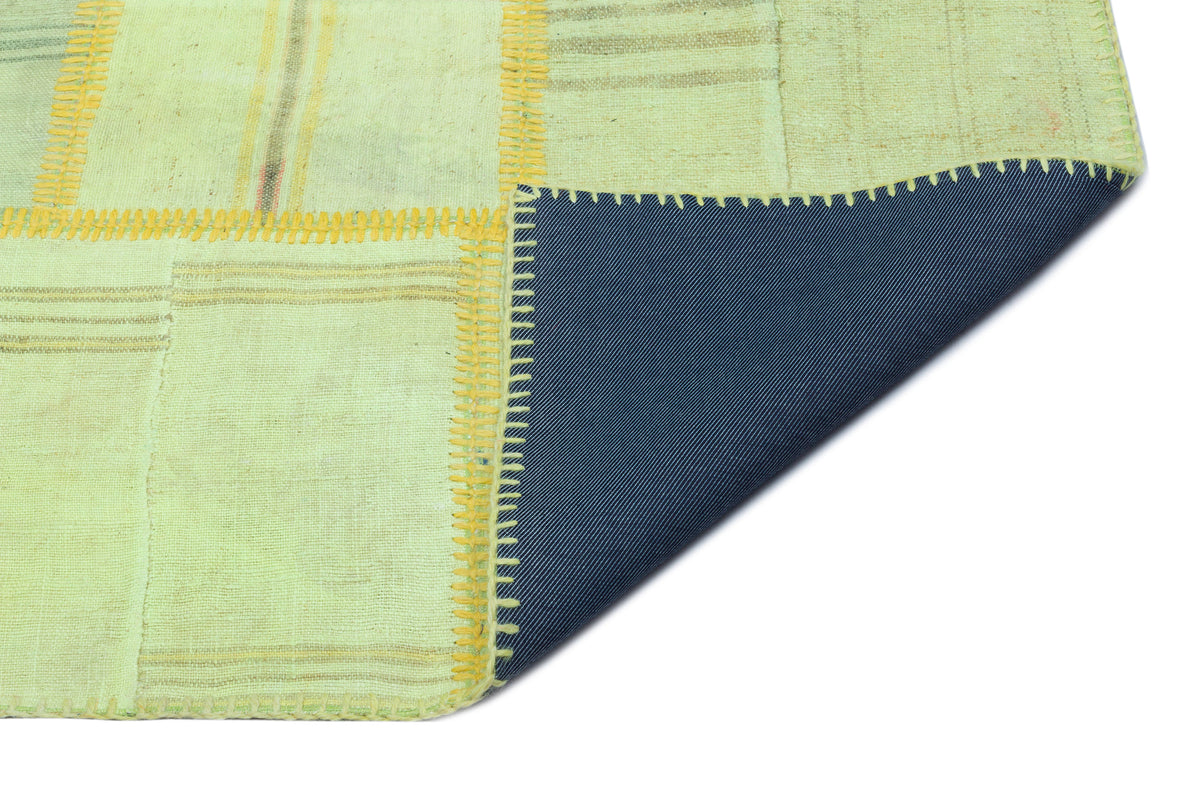 Mixed Over Dyed Kilim Patchwork Unique Rug 5&#39;1&#39;&#39; x 7&#39;7&#39;&#39; ft 156 x 232 cm