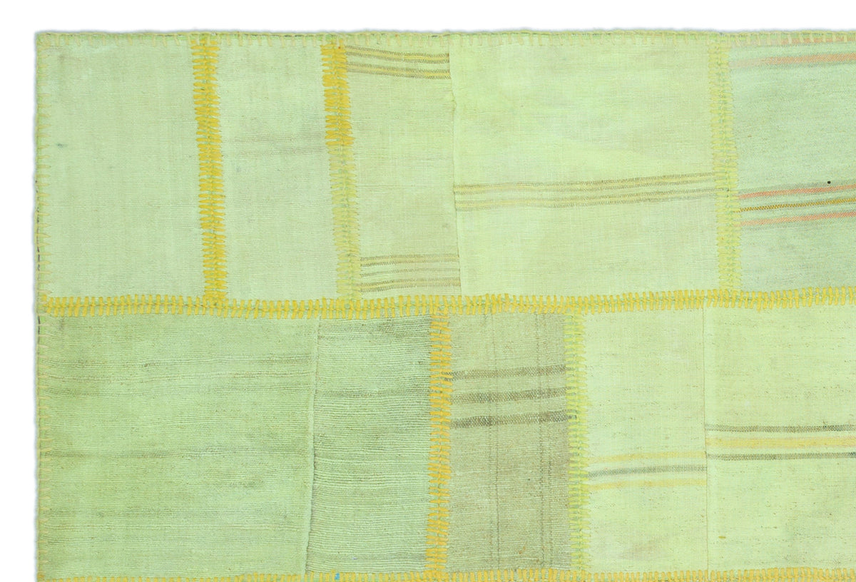 Mixed Over Dyed Kilim Patchwork Unique Rug 5&#39;1&#39;&#39; x 7&#39;7&#39;&#39; ft 156 x 232 cm